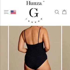 Hunza G Pamela One Piece Swimsuit in Black
